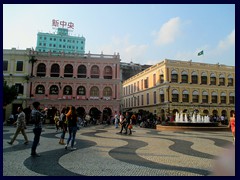 Largo do Senado (Senate Square). The wave-shaped mosaic pattern was added in the 1990s after a design by Portugese experts.